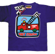 Wóz strażacki koszulka dla syna - fioletowa