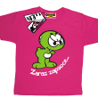 Żółwik zaraz zapsoce zabawny tshirt dziecięcy - różowy