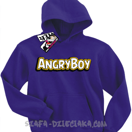 Angryboy super bluza dla syna - fioletowy