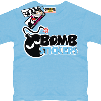 Bomb stickers - oryginalny tshirt dziecięcy, kod: SZDZ00101K