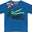 Krokodyl Gary muwałt koszulka do szkoły - niebieski