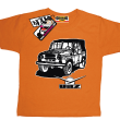 Uaz wyjątkowa koszulka dziecięca - pomarańczowa