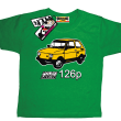 Maluch Fiat 126p super tshirt dziecięcy - zielony