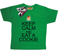 Keep Calm and Eat a Cookie - zabawna koszulka dziecięca