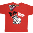 Bad boy mały mięśniak koszulka z nadrukiem - red