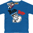 Bad boy mały mięśniak koszulka z nadrukiem - blue