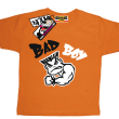 Bad boy mały mięśniak koszulka z nadrukiem - orange