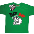 Bad boy mały mięśniak koszulka z nadrukiem - green
