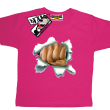 Pięść rozdzierająca koszulkę oryginalny tshirt dziecięcy - różowy