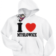 I love Mysłowice - bluza dziecięca - biały