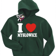 I love Mysłowice - bluza dziecięca - butelkowy