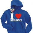 I love Mysłowice - bluza dziecięca - niebieski