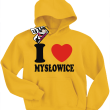 I love Mysłowice - bluza dziecięca - żółty