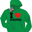 I love Mysłowice - bluza dziecięca - zielony
