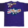 Air force one samolot wojskowy świetna koszulka dla syna - fioletowa