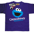 Ciasteczkowy potworek  tshirt z nadrukiem - fioletowy