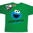 Ciasteczkowy potworek  tshirt z nadrukiem - zielona