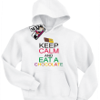 Keep Calm and Eat a Chocolate - bluza dziecięca - biały