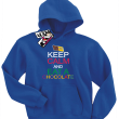 Keep Calm and Eat a Chocolate - bluza dziecięca - niebieski