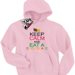 Keep Calm and Eat a Chocolate - bluza dziecięca - różowy