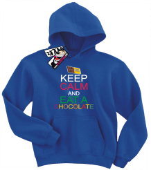 Keep Calm and Eat a Chocolate - bluza dziecięca