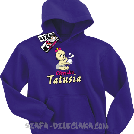 Córeczka tatusia super bluza dla córki - fioletowa