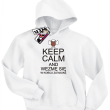 Keep Calm and wezmę się w końcu za naukę - zabawna bluza dziecięca - biały