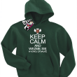 Keep Calm and wezmę się w końcu za naukę - zabawna bluza dziecięca - butelkowy