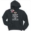 Keep Calm and wezmę się w końcu za naukę - zabawna bluza dziecięca - czarny