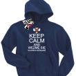 Keep Calm and wezmę się w końcu za naukę - zabawna bluza dziecięca - granatowy