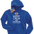 Keep Calm and wezmę się w końcu za naukę - zabawna bluza dziecięca - niebieski