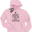 Keep Calm and wezmę się w końcu za naukę - zabawna bluza dziecięca - różowy