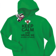 Keep Calm and wezmę się w końcu za naukę - zabawna bluza dziecięca - zielony