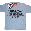 Percepcja mojej mentalności śmieszna koszulka dziecięca - melanżowa