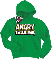 Angry + Twoje imię - bluza dziecięca z nadrukiem, kod: SZDZ00176S