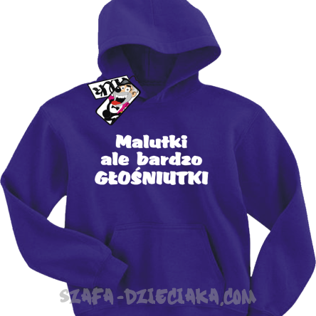 Malutki, ale bardzo głośniutki świetna bluza dziecięca - fioletowy