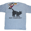 Kot paskowy zabawny dziecięcy tshirt - melanżowy