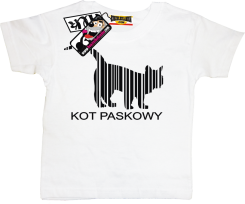 Kot paskowy - zabawny dziecięcy tshirt, kod: SZDZ00057K