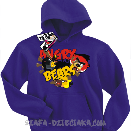 Angry Bears super dziecięca bluza - purple