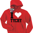 I love Tychy bluza dla małego tyszanina - czerwony