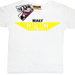 Mały zarywacz tshirt dla syna - white