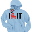 I like it świetna dziecięca bluza z nadrukiem - sky blue