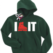 I like it świetna dziecięca bluza z nadrukiem - bottle-green