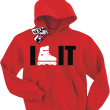 I like it świetna dziecięca bluza z nadrukiem - red