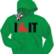 I like it świetna dziecięca bluza z nadrukiem - green
