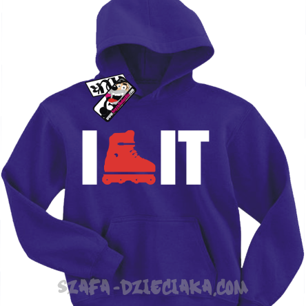 I like it świetna dziecięca bluza z nadrukiem - purple