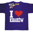 I love Kraków koszulka dziecięca - purple