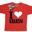 I love Kraków koszulka dziecięca - red