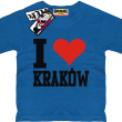 I love Kraków koszulka dziecięca - royal blue