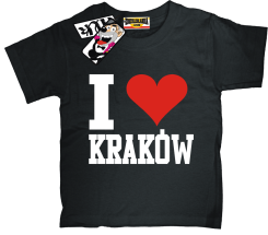 I love Kraków - koszulka dziecięca, kod: SZDZ00114K